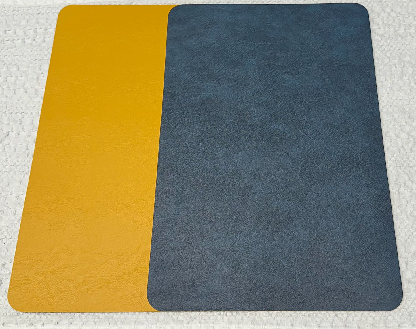 PU Leather Placemats Set of 4 – Premium Cowhide Texture