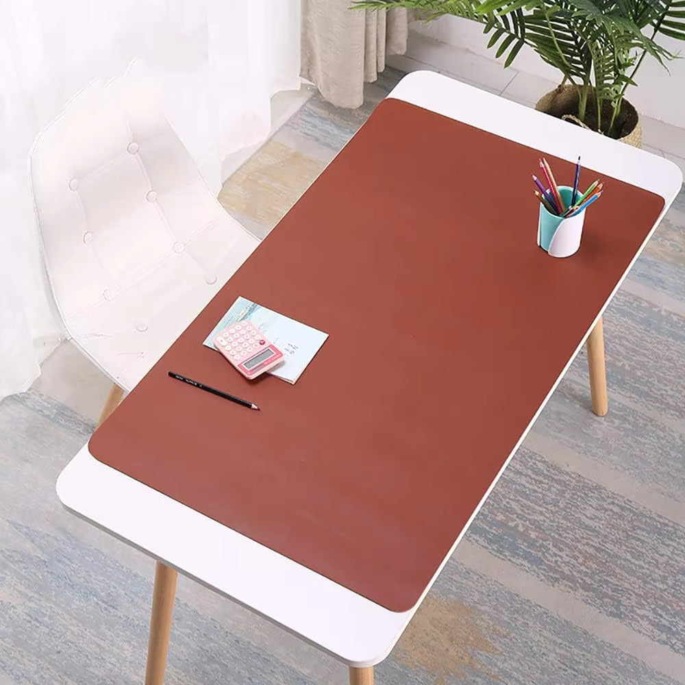 Large PU Leather Desk Pad Protector – Waterproof Non-Slip Desk Mat, Laptop Keyboard and Mouse Pad Writing Mat for Office & Home 31.5" x 15.7" (40 x 80 cm)