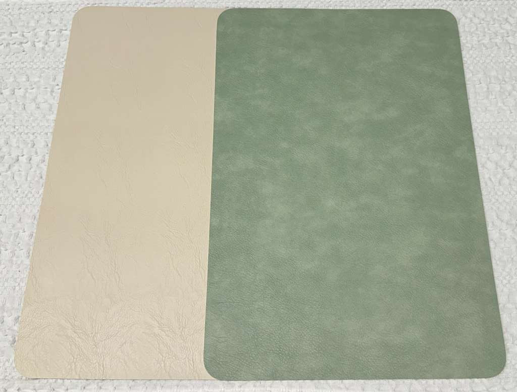 PU Leather Placemats Set of 4 – Premium Cowhide Texture